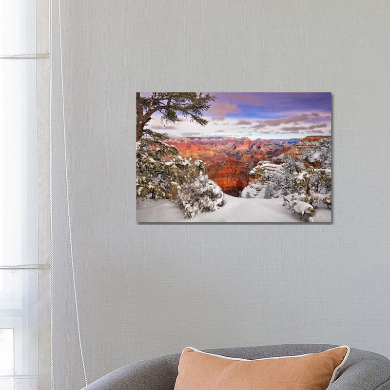 Snowy Grand Canyon II 1 Piece Wrapped Canvas Wall Art, 66.04 cm H x 45.72 cm W x 3.175 cm D