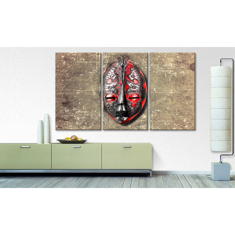 Pure Africa - Wrapped Canvas Print, 100 cm H x 180 cm W, 3 Piece Canvas Set