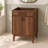 24" Mid-Century Modern Single Bathroom Vanity Base