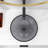 16" L x 16" W x 5.3" H Tempered Glass Bathroom Sink Round Above-Counter Vessel Sink With Pop Up Drain in Gray