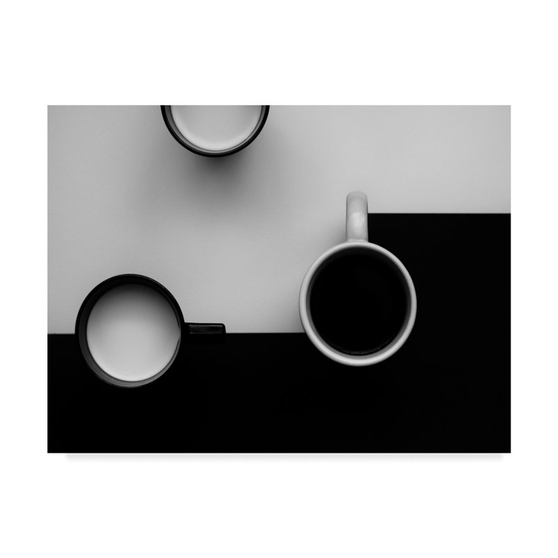 « tasses 1 », reproduction d’impression sur toile tendue, H 14 po x l 19 po x P 2 po