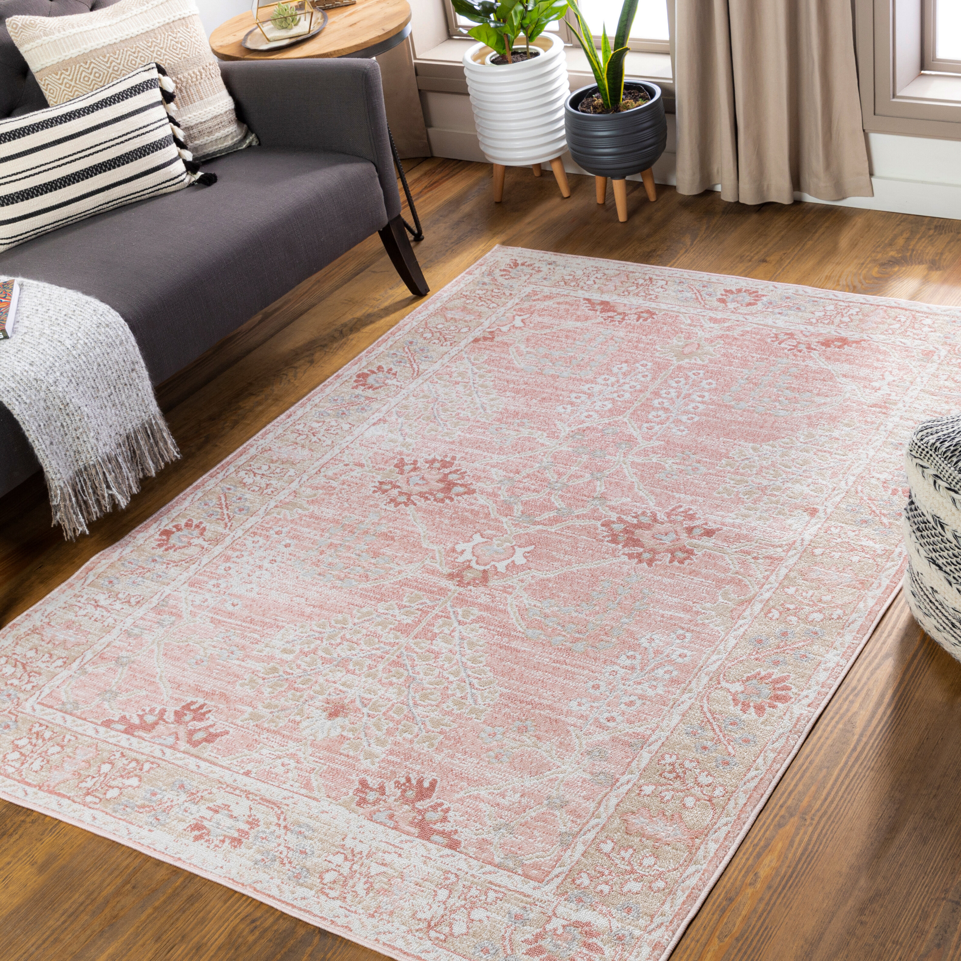 Centerville Oriental Pink Area Rug Langley Street Rug Size: Rectangle 7'9 x 9'6