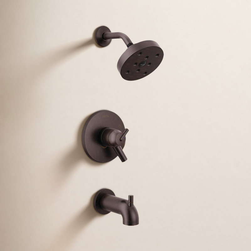 Trinsic 17 Series Dual-Function Tub Shower Faucet Set, H20kinetic Shower Handle Trim Kit, Oil Rubbed Bronze