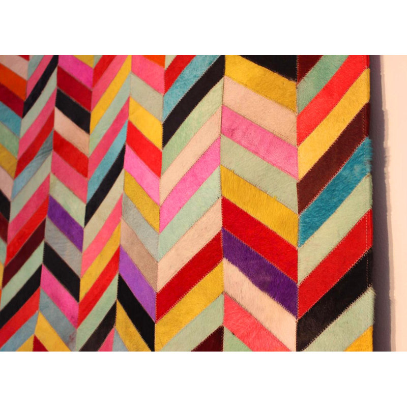 Fessler Handmade Cowhide Multicolour Rug