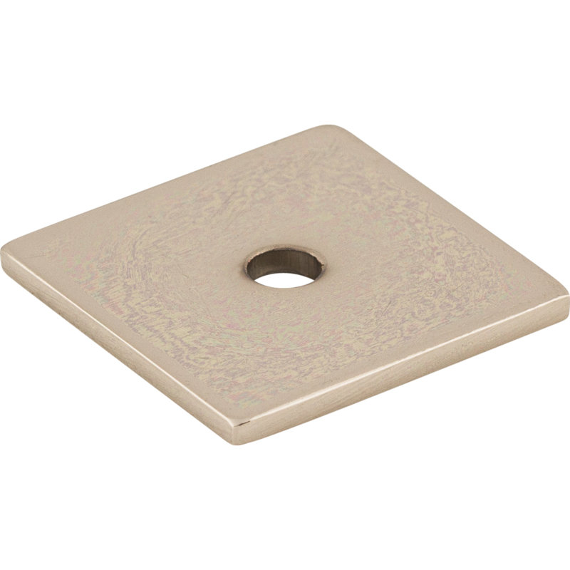 Square  Backplate, 1" H x 1" W x 0.06" D, Polished Nickel