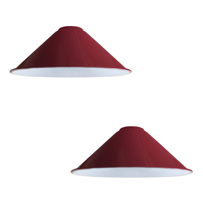 Nikias 10cm H Metal Cone Shape Lamp Shade ( Uno ), Burgandy