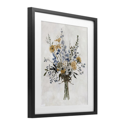 Delicate Botanicals Bushel, reproduction encadrée sous verre, design par Carol Robinson
