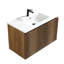 Meuble-lavabo autoportant traditionnel Halston 36 po en bois d'ingénierie avec lavabo intégré et rangements intégrés-135784670-135784672