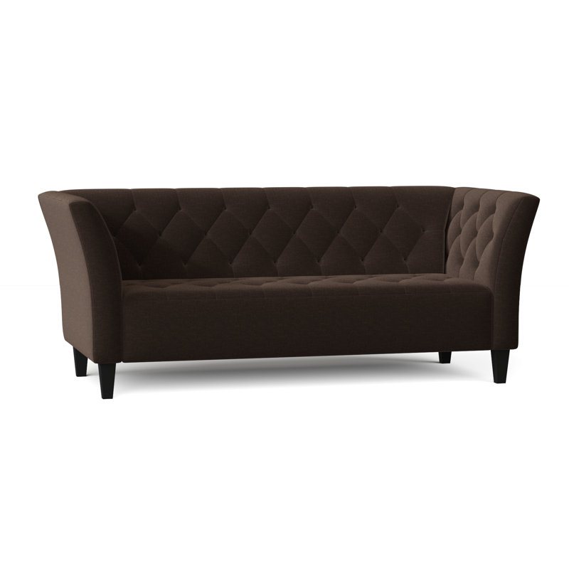 Carruth Upholstered 76'' Sofa, Napa Brown Chenille