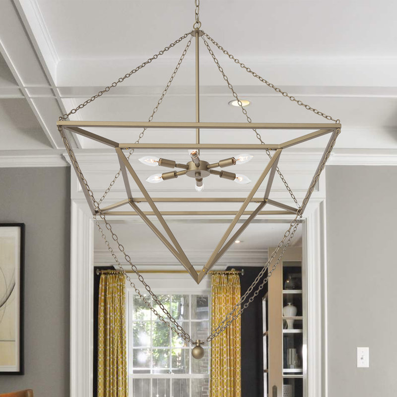 Junainah 6 - Light Unique Geometric Chandelier