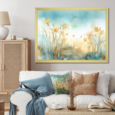 Jahanna Golden Daffodils Elegance III sur toile