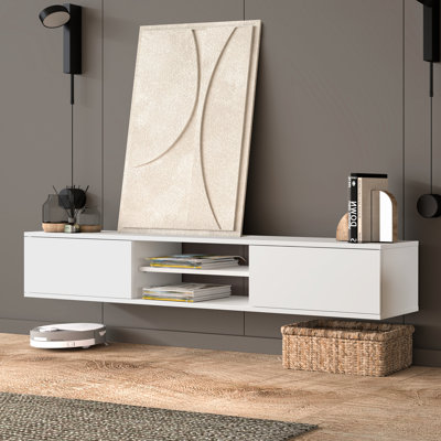 Bella Floating TV Stand Up to 80" TV's Modern Media