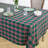 Green Tartan Plaid - 100% Pure Linen Tablecloth-121600849