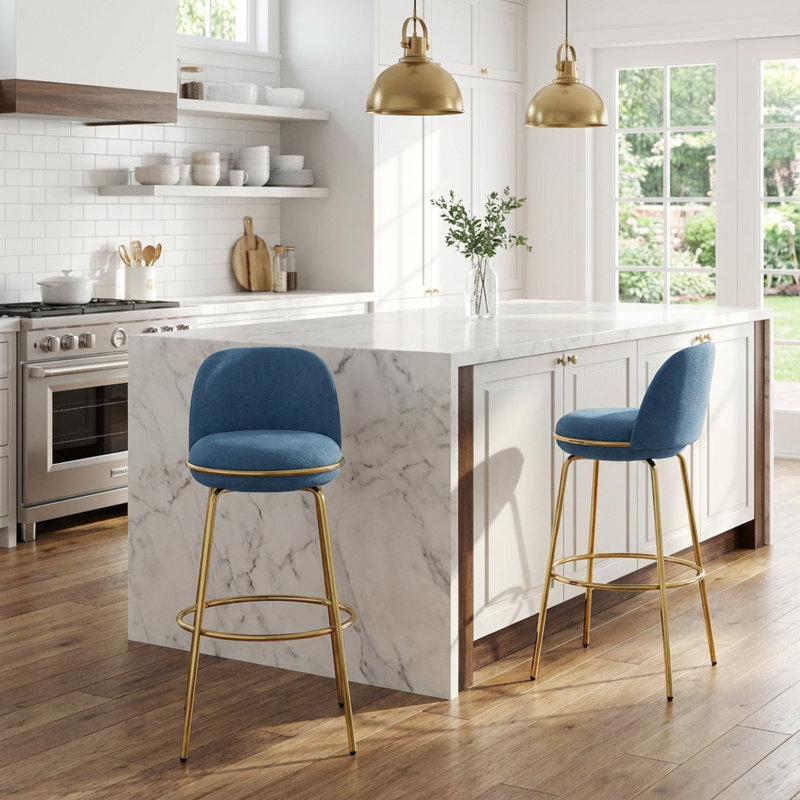 Ensemble de 2 tabourets de bar Roomfitter Rio Claro, Bleu