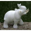 Alexandre Costa Royal White Elephant Calcite Statue