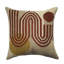 Ailsa 20" x 20" Wool Square Throw Pillow, Brown Multicolor