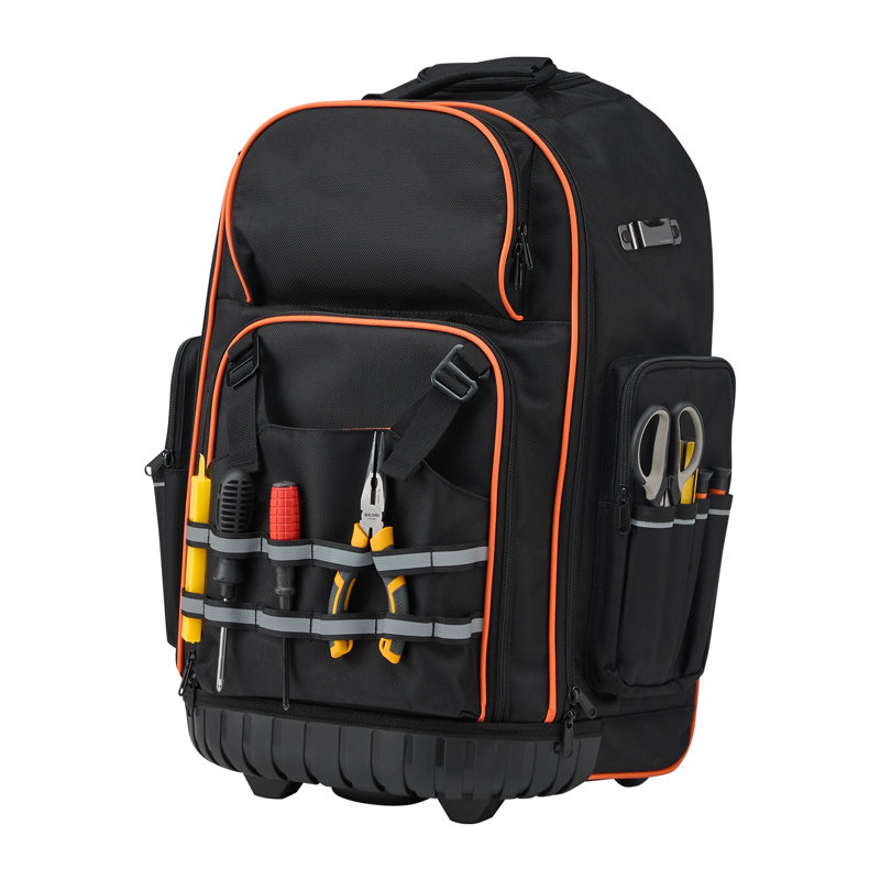 Sac à dos à roulettes robuste avec roulettes - 72 poches et sac à roulettes pour les professionnels