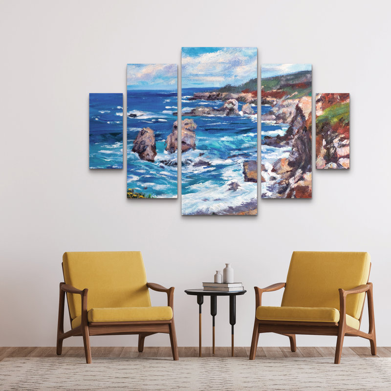 Ensemble de 5 panneaux d'art mural - David Lloyd Glover 