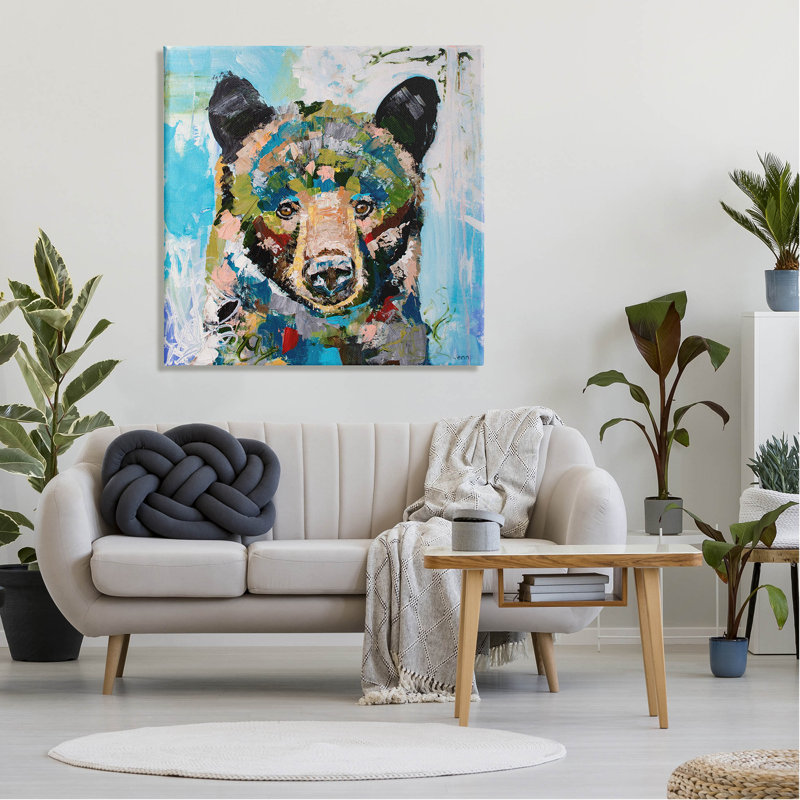 Abstrait art chaotique sur toile, par Jen Seeley, H 36 po x l 36 po x P 1,5 po