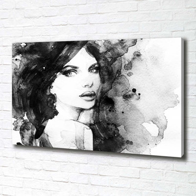 Woman Portrait - Wrapped Canvas Print