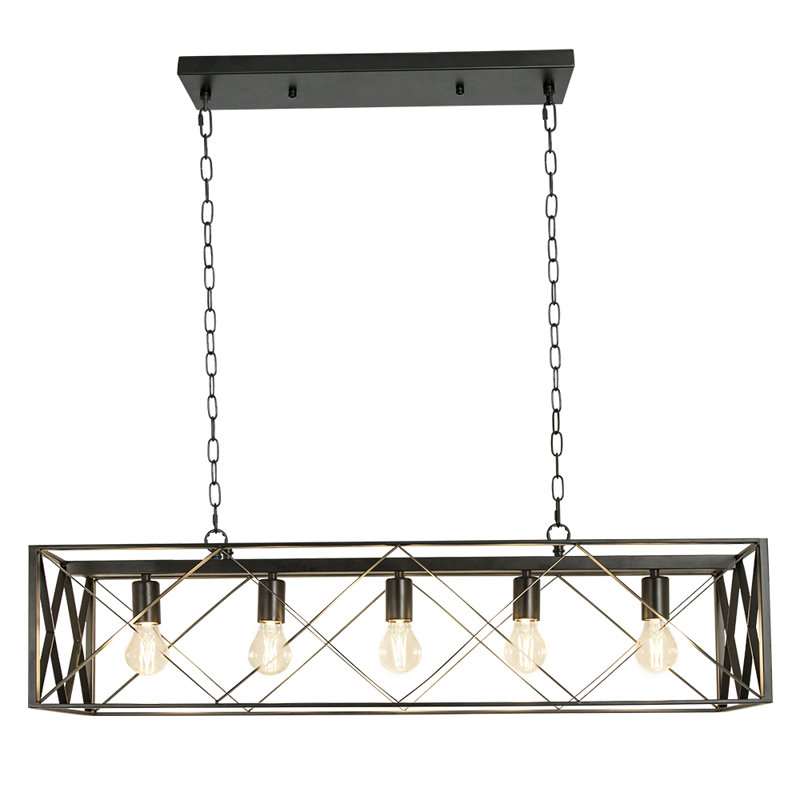 Luminaire suspendu pour îlot de cuisine à 5 lumières Deyon