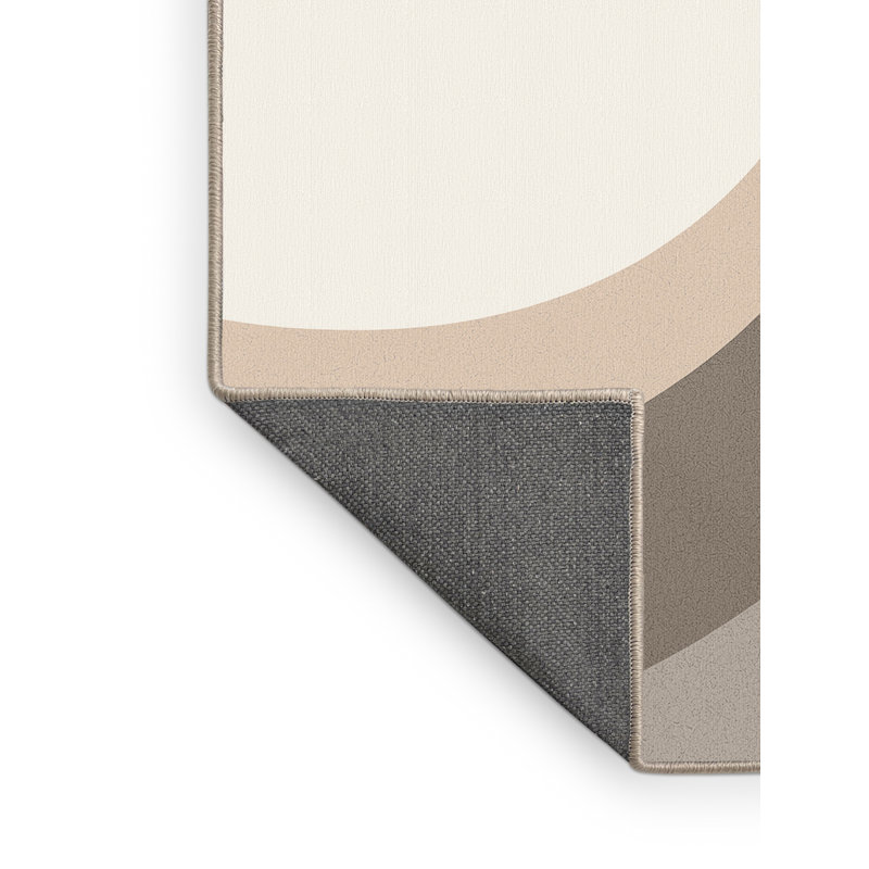 Tapis beige moelleux moelleux et minimaliste Eatman, 5 x 8
