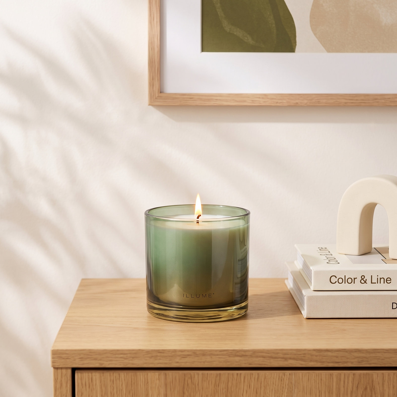 Hinoki Sage Scented Jar Candle, Statement Glass