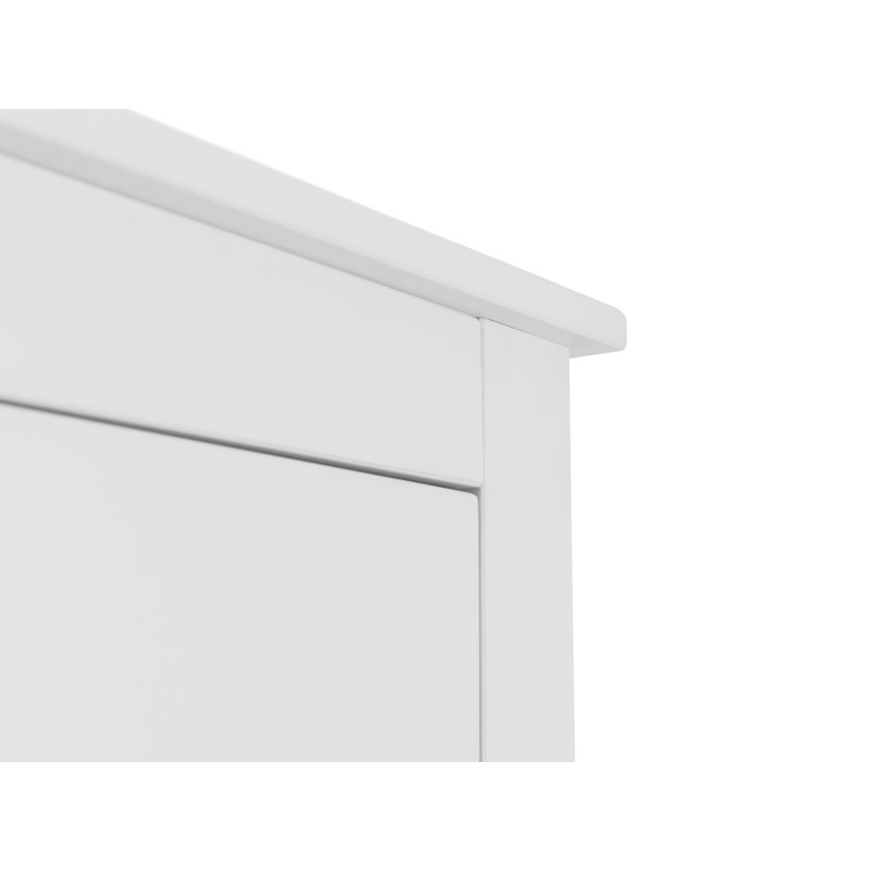 Payeur 2 Door Solid Wood Wardrobe, White
