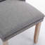 Solid Wood Flax Upholstered Linen Dining Chair-114326256