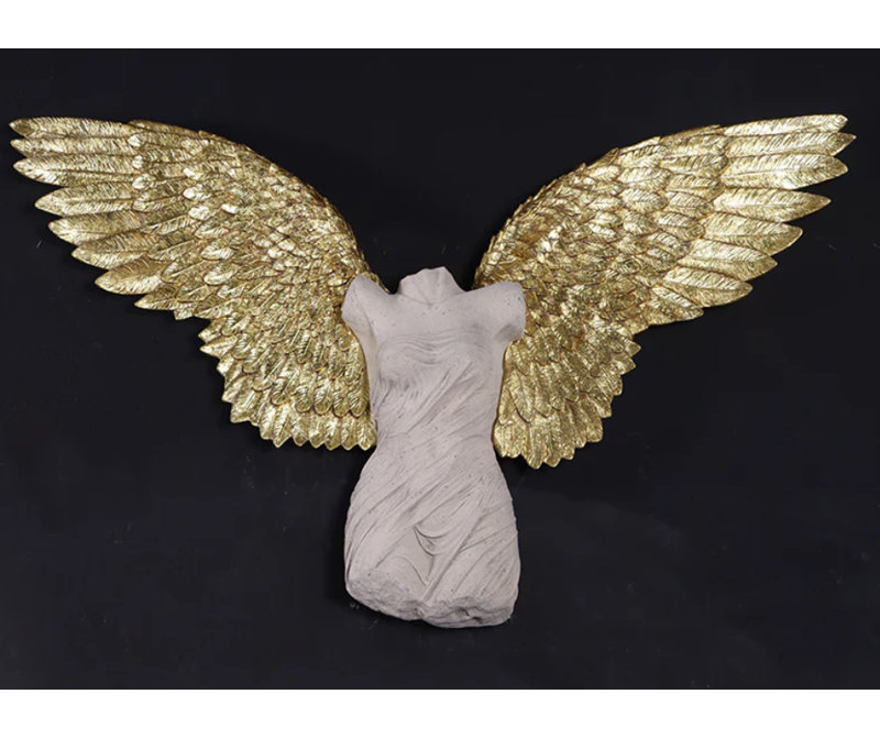 Statue de décoration murale petites ailes d'ange