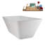 Baignoire autoportante 63 "avec drain interne Streamline-112235265