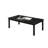 Contemporary Style 3Pc Table Set 1X Coffee Table 2X End Table Faux Marble Top Wooden Legs Primary Living Room-775397761-775397786