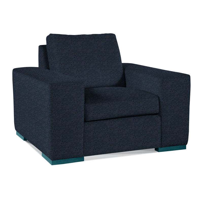 Memphis Armchair, Navy Crypton Performance; 0822-61, Java