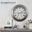Grande horloge murale contemporaine contemporaine avec thermomètre imperméable illuminé, 24 pouces-1909353504