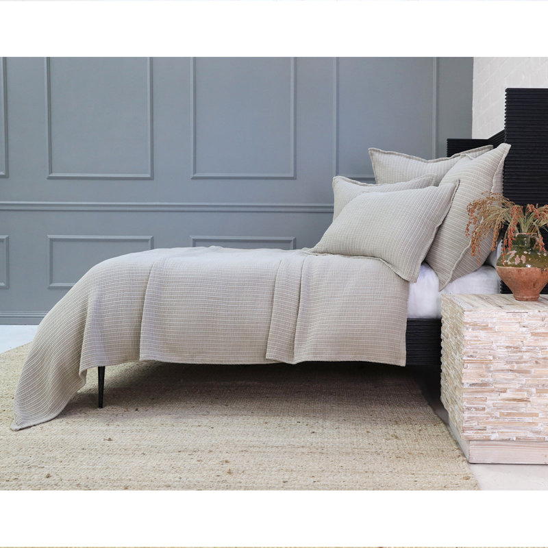 Natural Cotton Ribbed Standard Pillow Sham