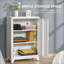 Armoires, rangement industriel en métal avec portes doubles Tablettes réglables | Blanc cassé | Bureau