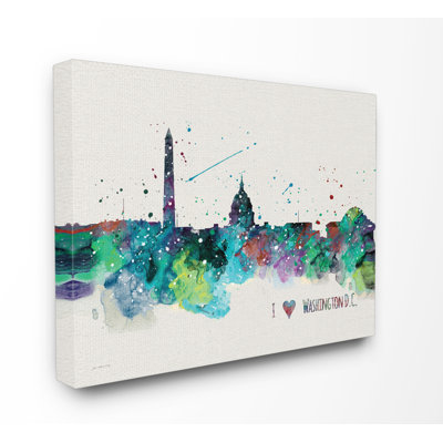 I Heart Love D.C by Jo Moulton - Print on Canvas