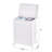 2-Section Rolling Laundry Hamper With Lid And Handle Dividers Plastic Laundry Organizer Wheeled Basket For Bathroom, Bedroom, Laundry Room-591280867