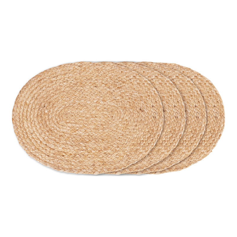 Paschke Jute No Pattern Oval Placemat