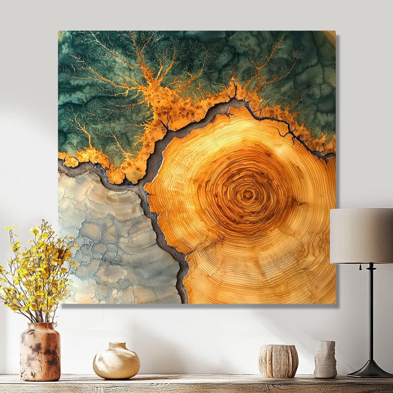 Été Birtchwood, glissade sur bois, paysage I - Forêt, impressions sur métal, H 29,5 po x l 29,5 po