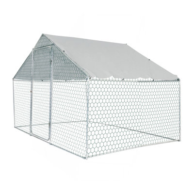 Poulailler extérieur en métal grand espace 10 * 6 * 6 pi