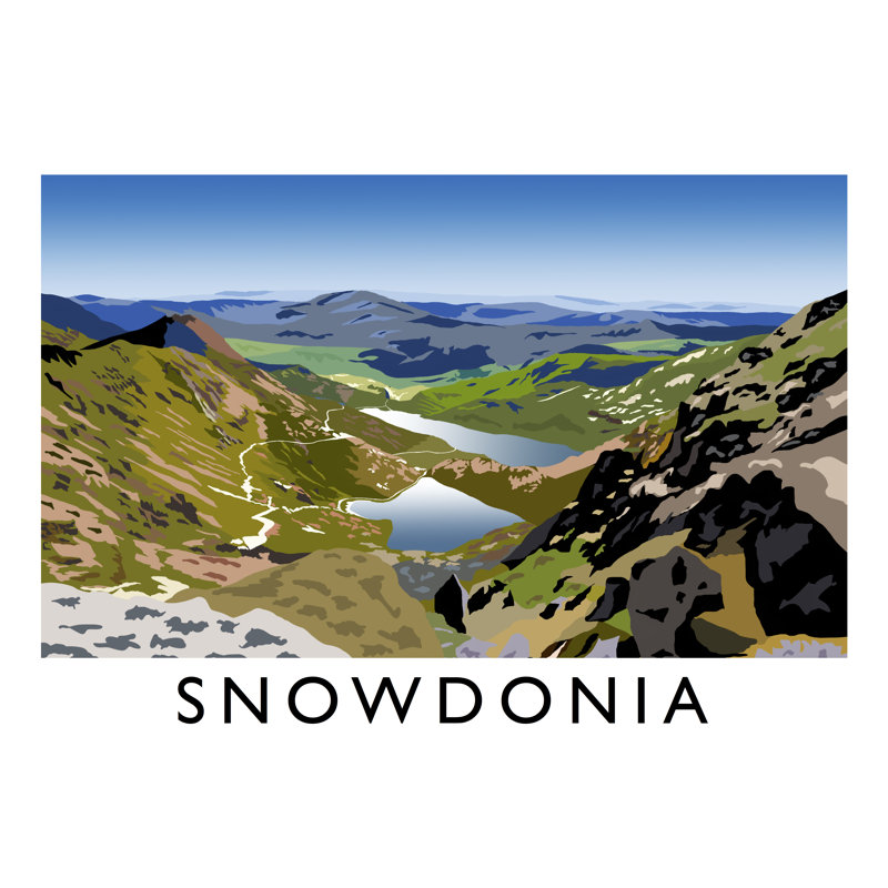 Snowdonia by Richard O'Neil - Print, 30 cm H x 40 cm W x 1 cm D, No Frame