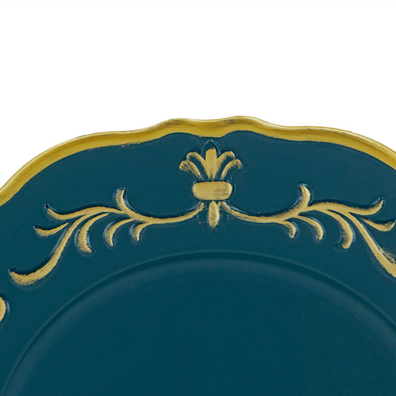 Ensemble de 8 assiettes décoratives, 8, Vert