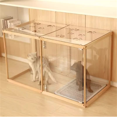 24.8'' H Panel Solid Wood Exercise Pen