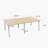 Modular Computer Office Desk, Modern Style Small Study Writing Workstation Table for Home & Business-1902838416