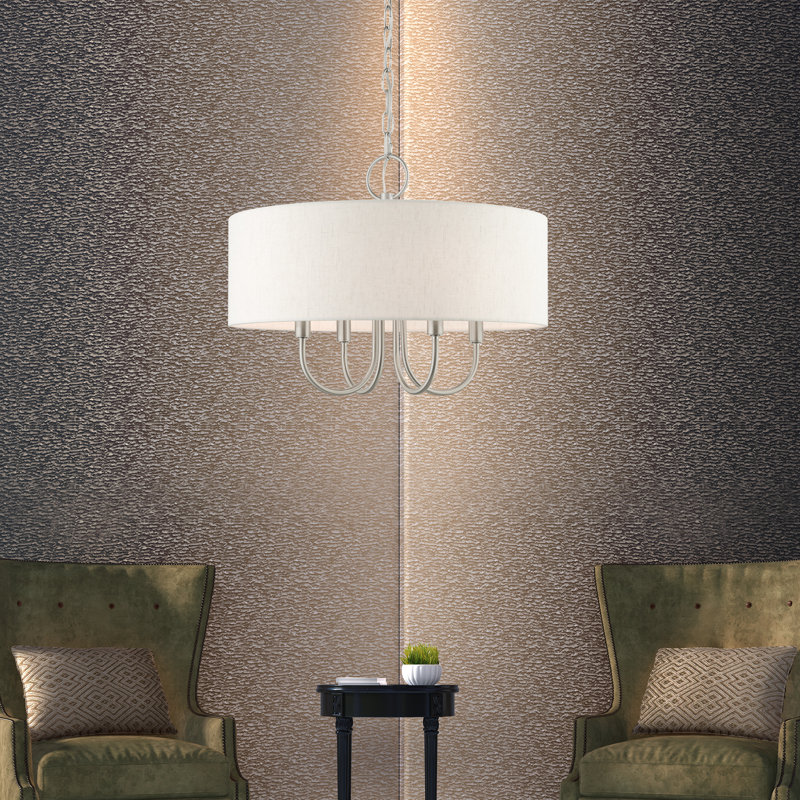 Miala 4 - Light Shaded Pendant, Brushed Nickel