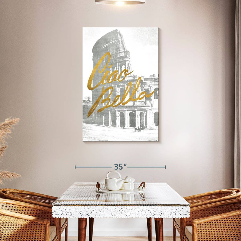Tergel Gilded Rome, 45" H x 30" W