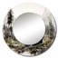Bear Wild Majesty II - miroir mural ours, miroir décoratif rond moderne, impression d'art en métal-99619242