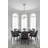 11-Light Chrome LED Chandelier With White Acrylic Diffusers