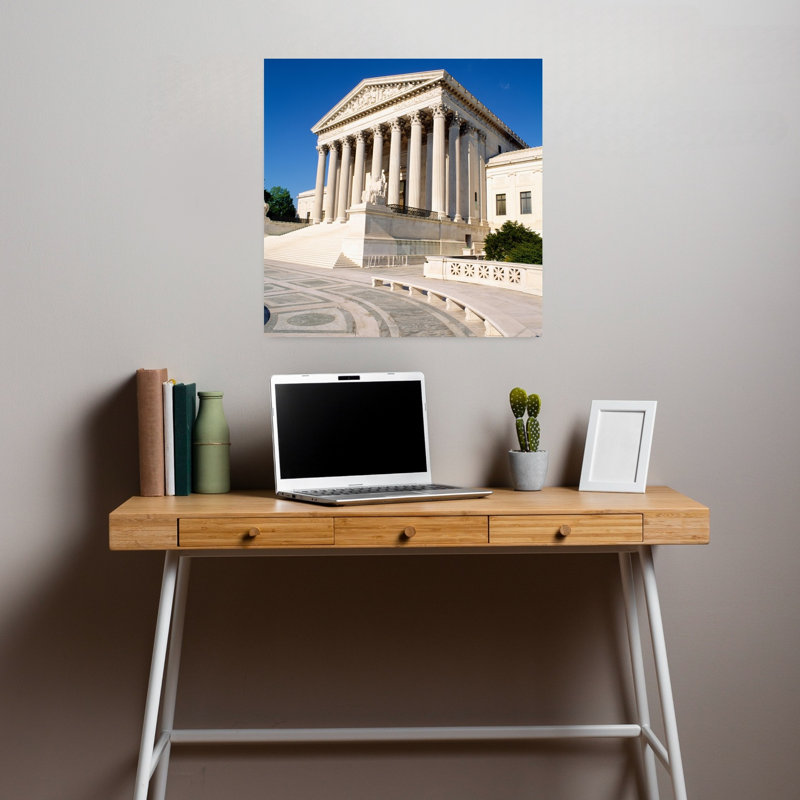 Low angle view of a government building US Supreme Court Building Washington DC USA 1 Piece Wrapped Canvas Wall Art
